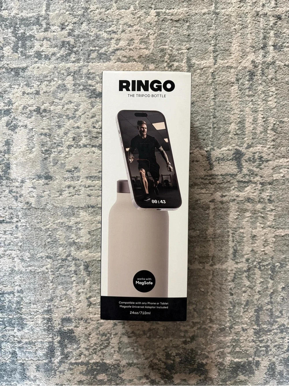 Ringo Tripod Bottle Magnetic Phone Stand - Cream